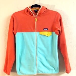 Patagonia Fleece Full Zip Hoodie Size Large Lightweight Performance Fleece